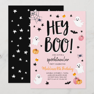 Invitation à la fête d'anniversaire de Ghost Cute