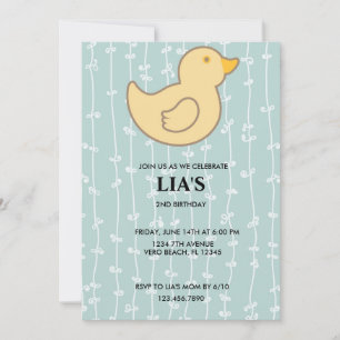 Invitation à la fête d'anniversaire de Girls Blue 