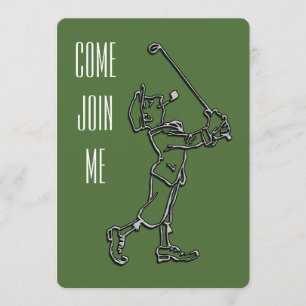 Invitation à la fête d'anniversaire de golf