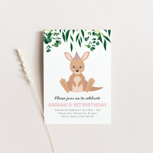 Invitation à la fête d'anniversaire de Kangaroo