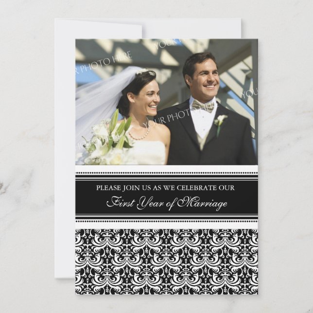 Invitation à la fête d'anniversaire de la 1ère ann (Devant)