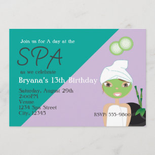 Invitation à la fête d'anniversaire de la beauté S