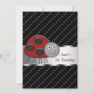Invitation à la fête d'anniversaire de la coccinel