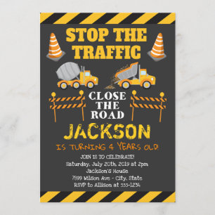 Invitation à la fête d'anniversaire de la construc