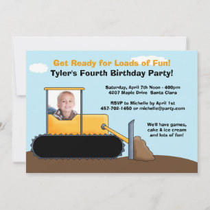 Invitation à la fête d'anniversaire de la construc