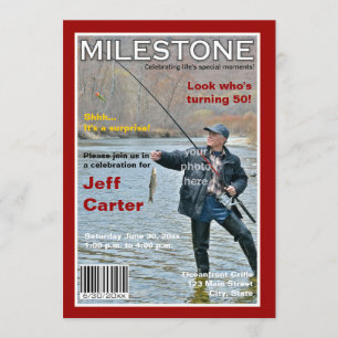 Invitation à la fête d'anniversaire de la couvertu