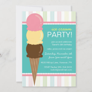 Invitation à la fête d'anniversaire de la Crème de