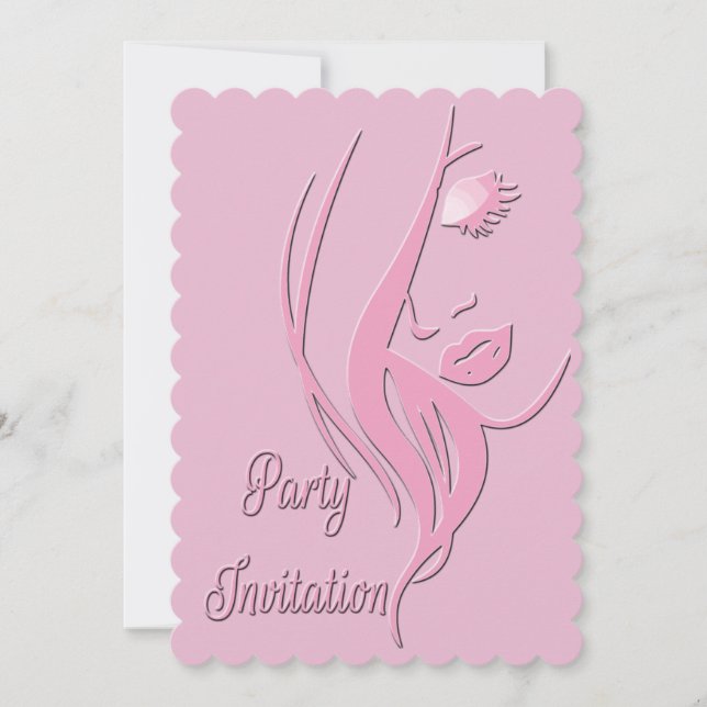 Invitation à la fête d'anniversaire de la dame (Devant)