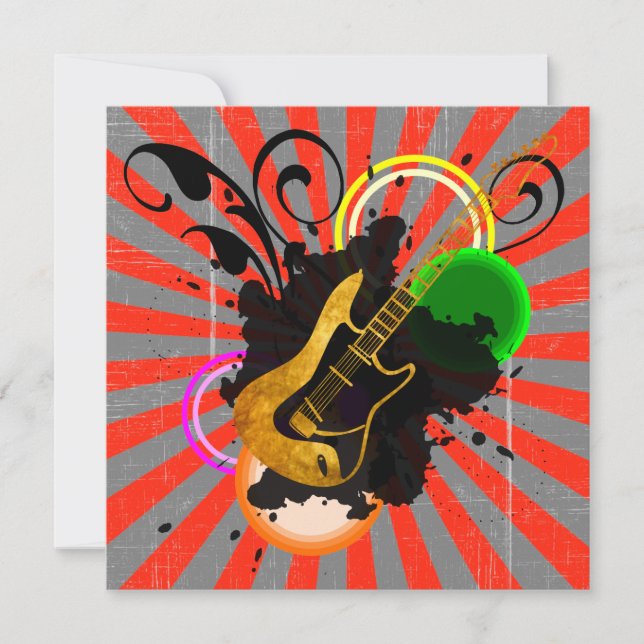 Invitation à la fête d'anniversaire de la Fièvre m (Devant)