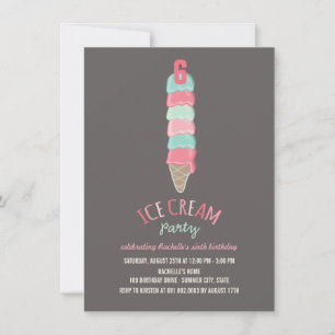 Invitation à la fête d'anniversaire de la fille au
