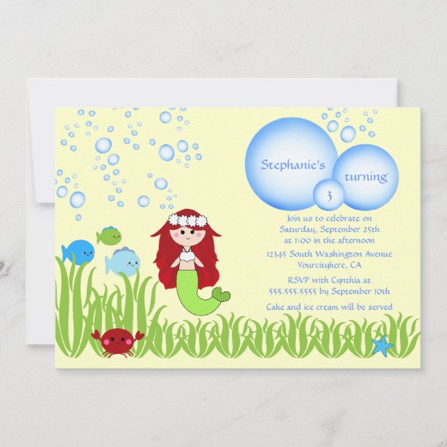 Invitation à la fête d'anniversaire de la fille de (Devant)