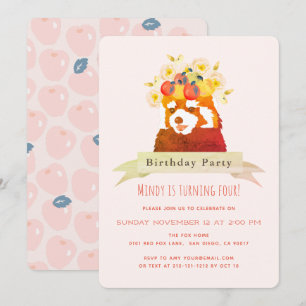 Invitation à la fête d'anniversaire de la Fleur de