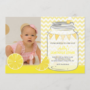 Invitation à la fête d'anniversaire de la Lemonade
