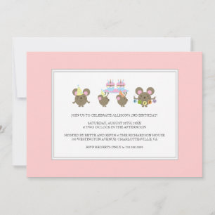 Invitation à la fête d'anniversaire de la mini-sou