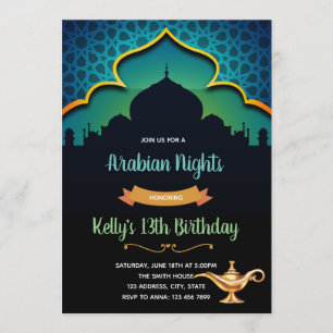 Invitation à la fête d'anniversaire de la nuit ara