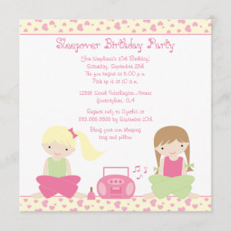 Invitation à la fête d'anniversaire de la petite f