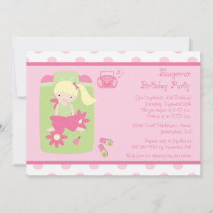 Invitation à la fête d'anniversaire de la petite f