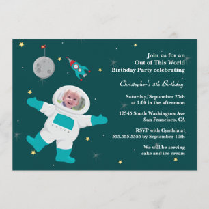 Invitation à la fête d'anniversaire de la photogra