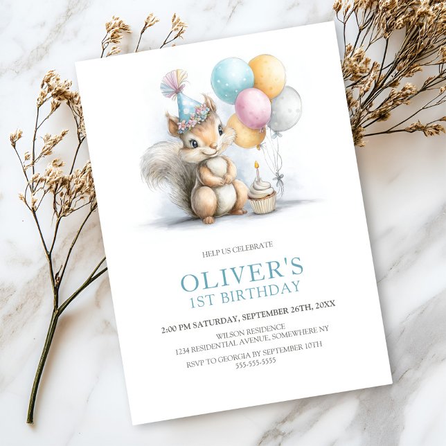 Invitation à la fête d'anniversaire de la première (Créateur téléchargé)