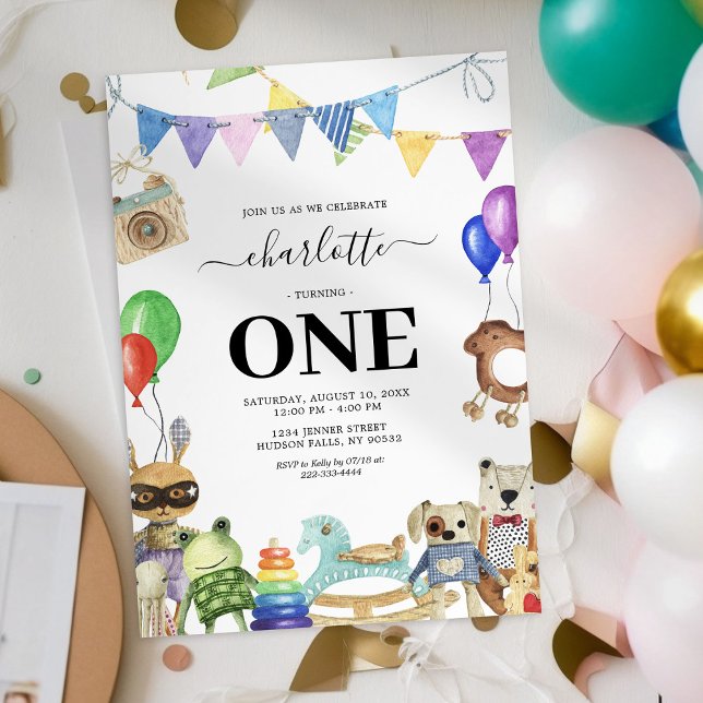 Invitation à la fête d'anniversaire de la première (Créateur téléchargé)