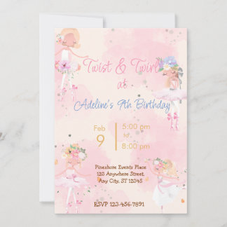 Invitation à la fête d'anniversaire de la princess