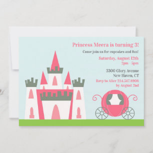 Invitation à la fête d'anniversaire de la princess