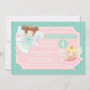 Invitation à la fête d'anniversaire de la Princess