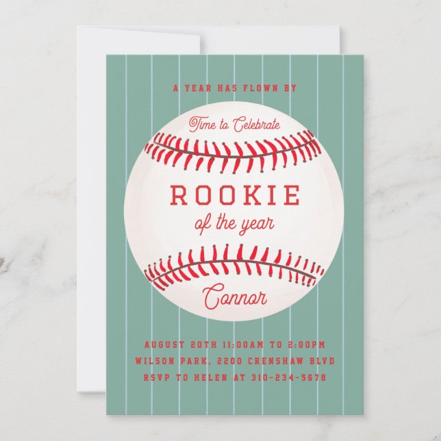 Invitation à la fête d'anniversaire de la recrue d (Devant)