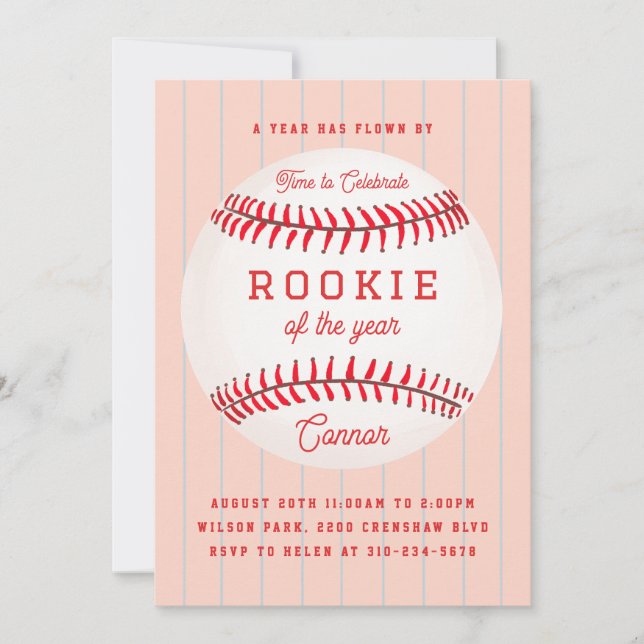 Invitation à la fête d'anniversaire de la recrue d (Devant)
