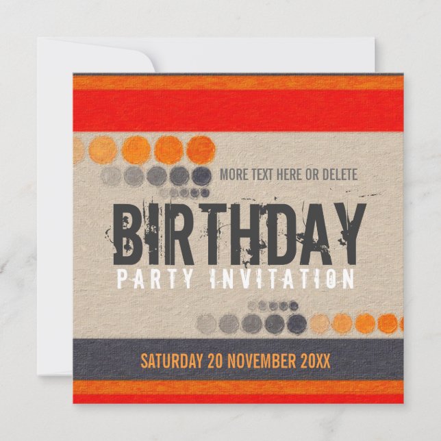 Invitation à la fête d'anniversaire de la rue urba (Devant)