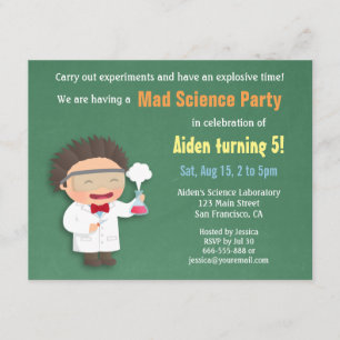 Invitation à la fête d'anniversaire de la science
