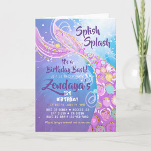 Invitation à la fête d'anniversaire de la Sirène