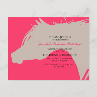 Invitation à la fête d'anniversaire de la tête de 