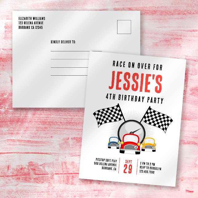 Invitation à la fête d'anniversaire de la voiture  (Créateur téléchargé)
