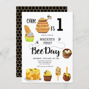 Invitation à la fête d'anniversaire de l'abeille d