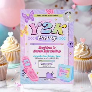 Invitation à la fête d'anniversaire de l'an 2000