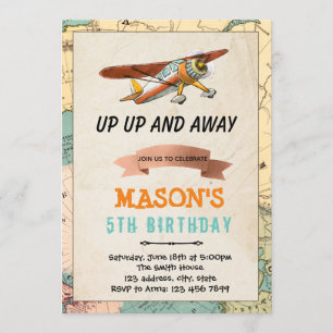 Invitation à la fête d'anniversaire de l'avion