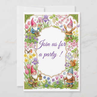 Invitation à la fête d'anniversaire de l'elfe heur