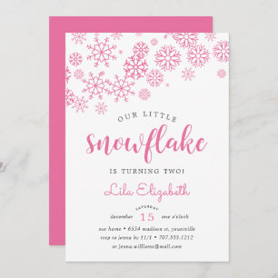 Invitation à la fête d'anniversaire de Little Snow