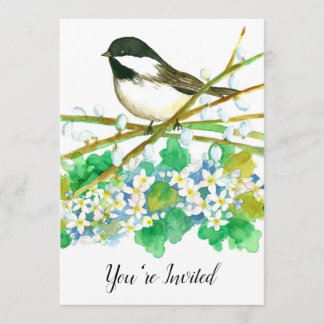 Invitation à la fête d'anniversaire de l'oiseau de