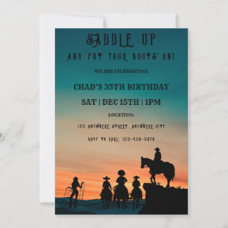 Invitation à la fête d'anniversaire de l'Ouest