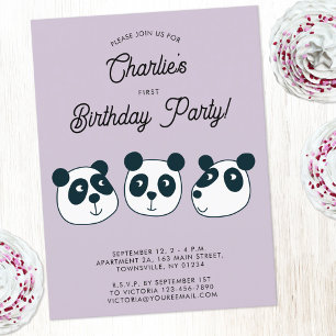 Invitation à la fête d'anniversaire de l'ours de P