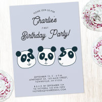 Invitation à la fête d'anniversaire de l'ours de P