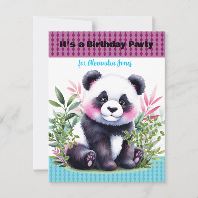 Invitation à la fête d'anniversaire de l'ours du P (Devant)