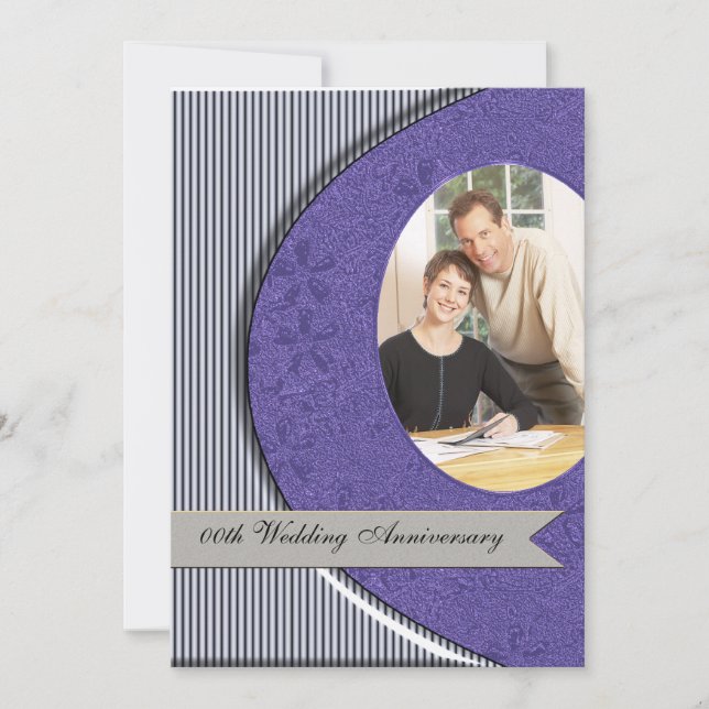 Invitation à la fête d'anniversaire de mariage (Devant)