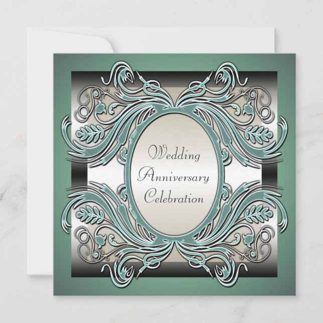 Invitation à la fête d'anniversaire de mariage (Devant)