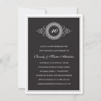 Invitation à la fête d'anniversaire de médaillon