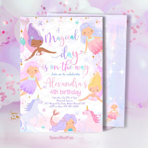 Invitation à la fête d'anniversaire de Mermaid & U