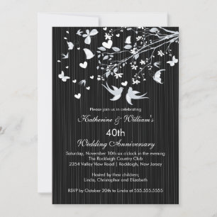 Invitation à la fête d'anniversaire de Modern Love