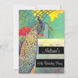 Invitation à la fête d'anniversaire de Peacock